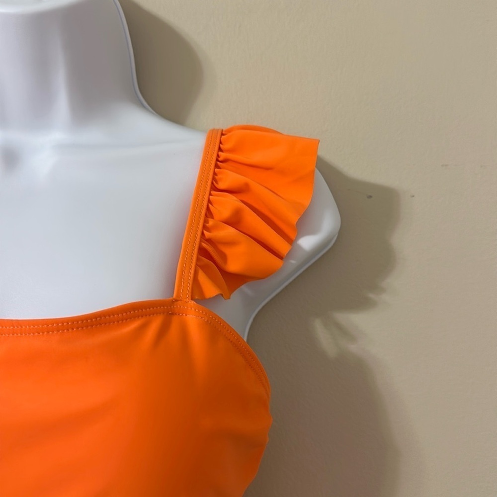 Kate Kasin Women’s 2-Piece Orange Tankini Swimsuit Sz Medium NWT Resortwear Chic - Picture 7 of 15